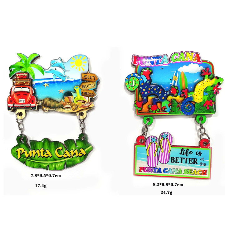 3D カスタマイズ可能な地中海デザインお土産冷蔵庫用マグネット