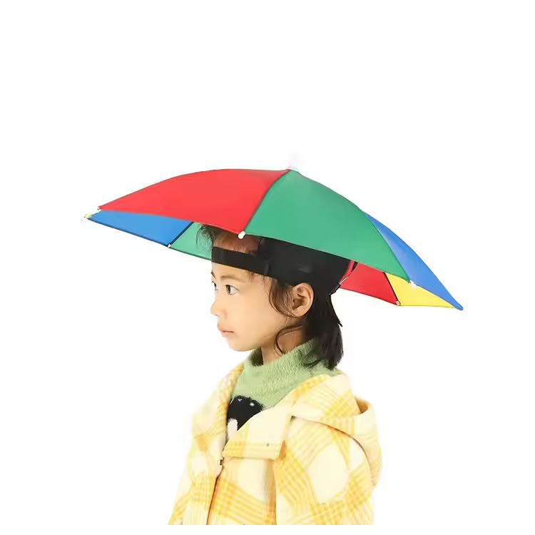 摩耗した傘の雨の折りたたみ傘のヘッドクリップ