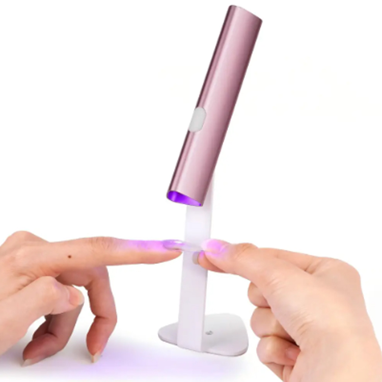 LEDマニキュアペンミニUVウェアネイルグルーゲルベーキングランプ